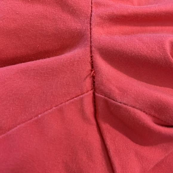 Vintage Y2K Old Navy Mid Rise Capri Straight Leg Pant Coral 4 - Picture 5 of 5